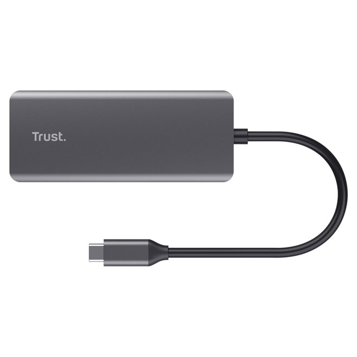 Trust Dalyx Adaptador multipuerto USB-C 6 en 1 Gris