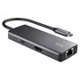 Trust Dalyx Adaptador multipuerto USB-C 6 en 1 Gris
