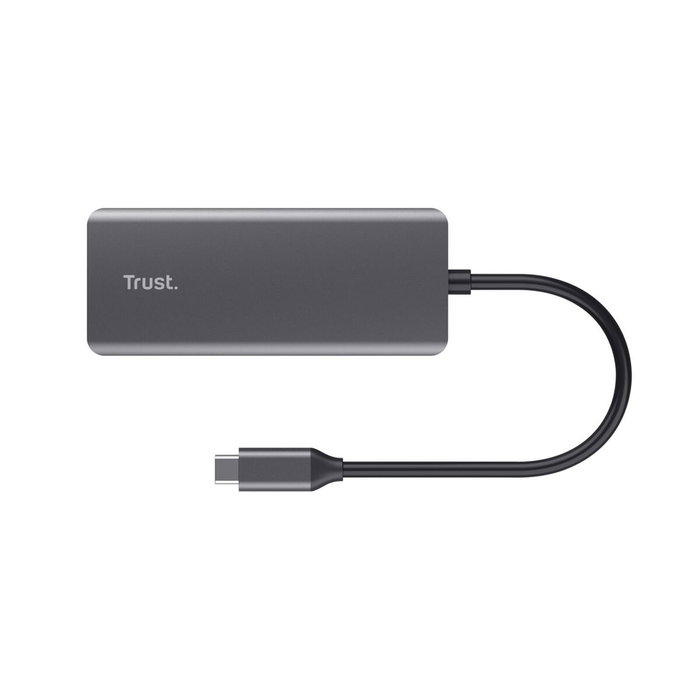 Trust Dalyx Adaptador multipuerto USB-C 6 en 1 Gris