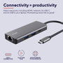 Trust Dalyx Adaptador multipuerto USB-C 6 en 1 Gris
