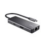 Trust Dalyx Adaptador multipuerto USB-C 6 en 1 Gris