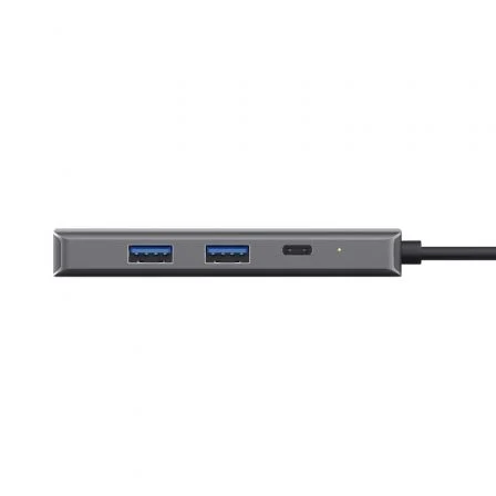 Docking usb tipo-c trust dalyx 2xusb 2xusb tipo-c 1xhdmi 1xrj45 gris