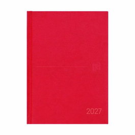 OXFORD Agenda Anual 2027 Modern Vivos A5 Tapa Acolchada Rojo
