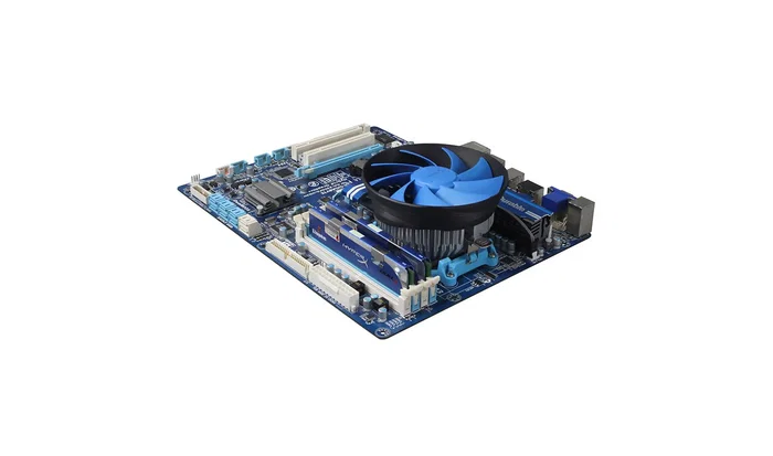 DeepCool Gamma Archer DP-MCAL-GA Ventilador CPU Cooler 120mm para Sockets AM4/AM5, LGA 1700, 1200, 1151, 1600 RPM, 26.1 dB, Negro/Azul