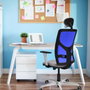 PIQUERAS Y CRESPO Silla de oficina Motilla Naranja y Negro