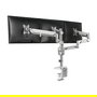 LogiLink BP0090 Soporte para 3 Monitores de 17-32 Pulgadas, hasta 7kg por Brazo, Abrazadera de Escritorio, Plata