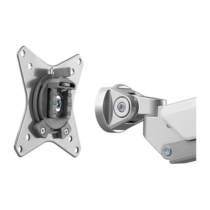 LogiLink BP0090 Soporte para 3 Monitores de 17-32 Pulgadas, hasta 7kg por Brazo, Abrazadera de Escritorio, Plata