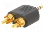 GEMBIRD Adaptador Jack 3,5mm 3pin a RCA x2