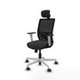 PIQUERAS Y CRESPO Silla de oficina Yunquera con mecanismo Sincro/Traslack Negro