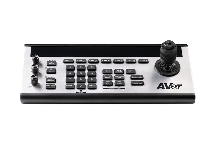 AVer CL01 Controlador PTZ de Cámara con Joystick, IP/RS-232/422/485, Compatible VISCA/Pelco-D/P para Sistema de 255 Cámaras