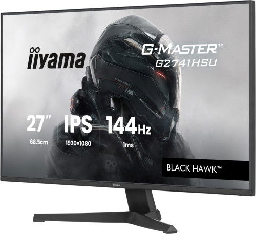 Iiyama G2741HSU-B1 Monitor Gaming 27 Pulgadas Full HD 1920x1080, Panel IPS 144Hz, 1ms MPRT, AMD FreeSync, Altavoces 2x4W, USB Hub, DisplayPort, HDMI, Negro Iiyama G2741HSU-B1 Monitor Gaming 27 Pulgadas Full HD 1920x1080, Panel IPS 144Hz, 1ms MPRT, AMD FreeSync, Altavoces 2x4W, USB Hub, DisplayPort, HDMI, Negro