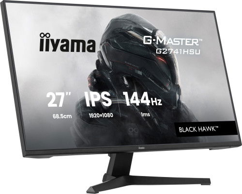 Iiyama G2741HSU-B1 Monitor Gaming 27 Pulgadas Full HD 1920x1080, Panel IPS 144Hz, 1ms MPRT, AMD FreeSync, Altavoces 2x4W, USB Hub, DisplayPort, HDMI, Negro Iiyama G2741HSU-B1 Monitor Gaming 27 Pulgadas Full HD 1920x1080, Panel IPS 144Hz, 1ms MPRT, AMD FreeSync, Altavoces 2x4W, USB Hub, DisplayPort, HDMI, Negro