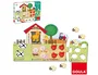 GOULA Puzzle 1-5 de Granja con Piezas de Madera y Cartón