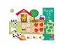GOULA Puzzle 1-5 de Granja con Piezas de Madera y Cartón