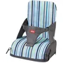 Nuby Asiento Elevador para Bebé con Arnés de 3 Puntos - A partir de 6 Meses, Rayas Azules - NUB0048526994236