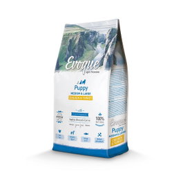 EVOQUE Dog Puppy Pollo y Pavo para Cachorros Medianos y Grandes 2kg