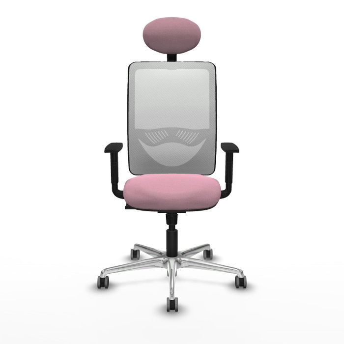 PIQUERAS Y CRESPO Silla de oficina Zulema Rosa y Blanco PIQUERAS Y CRESPO Silla de oficina Zulema Rosa y Blanco