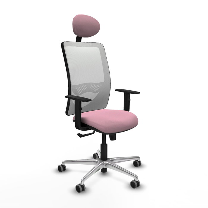 PIQUERAS Y CRESPO Silla de oficina Zulema Rosa y Blanco PIQUERAS Y CRESPO Silla de oficina Zulema Rosa y Blanco