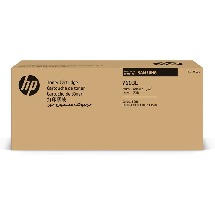 HP Samsung Cartucho de Tóner Amarillo CLT-Y603L de Alto Rendimiento de 10.000 páginas HP Samsung Cartucho de Tóner Amarillo CLT-Y603L de Alto Rendimiento de 10.000 páginas