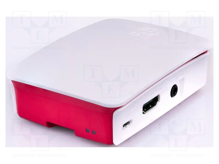RASPBERRY PI Carcasa Oficial V2 Blanco y Rojo para Raspberry Pi 3 B / 3 B+ RASPBERRY PI Carcasa Oficial V2 Blanco y Rojo para Raspberry Pi 3 B / 3 B+