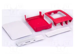 RASPBERRY PI Carcasa Oficial V2 Blanco y Rojo para Raspberry Pi 3 B / 3 B+