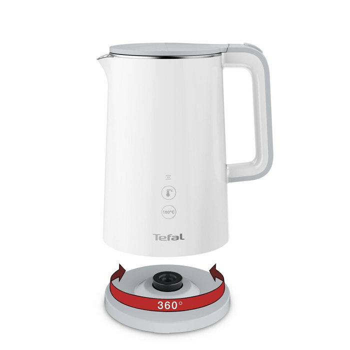 Tefal Sense KO6931 Tetera Eléctrica 1,5 L Blanco/Acero Inoxidable
