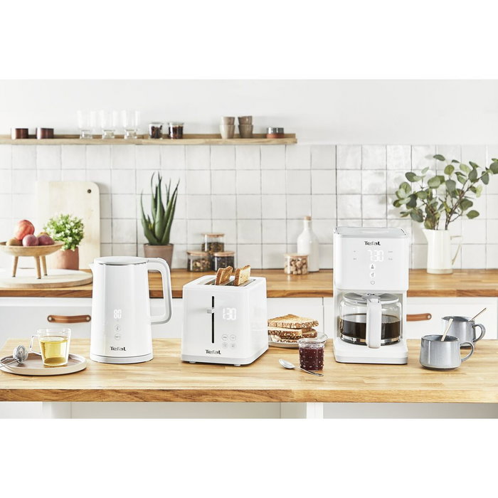 Tefal Sense KO6931 Tetera Eléctrica 1,5 L Blanco/Acero Inoxidable