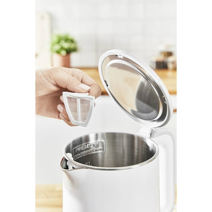 Tefal Sense KO6931 Tetera Eléctrica 1,5 L Blanco/Acero Inoxidable