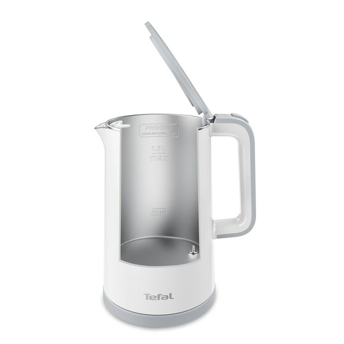 Tefal Sense KO6931 Tetera Eléctrica 1,5 L Blanco/Acero Inoxidable