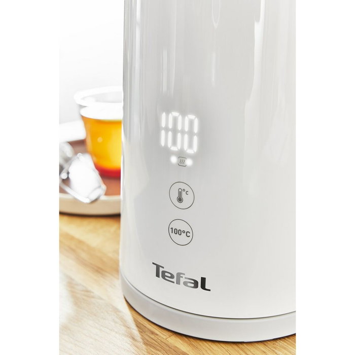Tefal Sense KO6931 Tetera Eléctrica 1,5 L Blanco/Acero Inoxidable