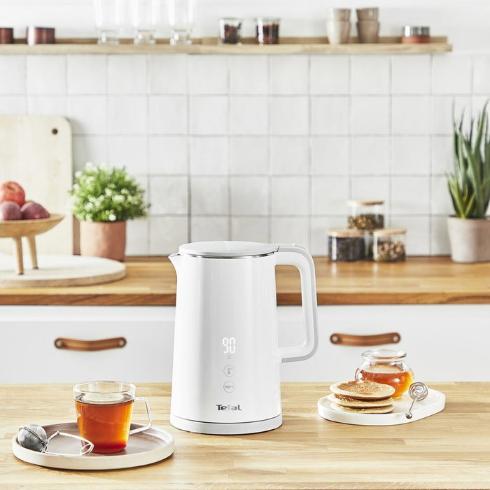 Tefal Sense KO6931 Tetera Eléctrica 1,5 L Blanco/Acero Inoxidable