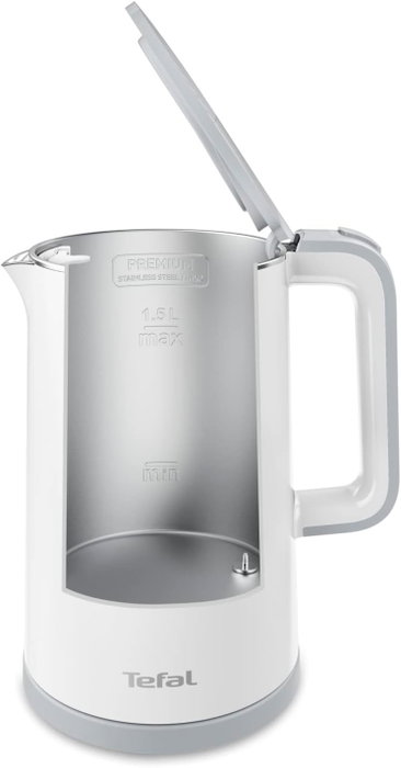 Tefal Sense KO6931 Wasserkocher 1,5 Litros 1800W Blanco con Ajustes de Termostato y Función Mantener Caliente Tefal Sense KO6931 Wasserkocher 1,5 Litros 1800W Blanco con Ajustes de Termostato y Función Mantener Caliente
