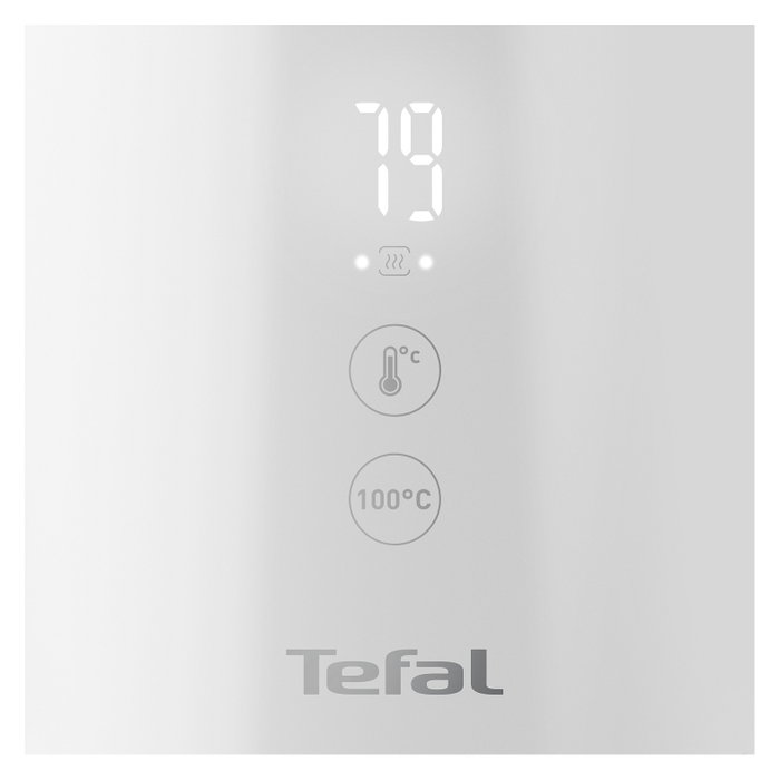 Tefal Sense KO6931 Hervidor Eléctrico 1,5 L Blanco/Acero Inoxidable