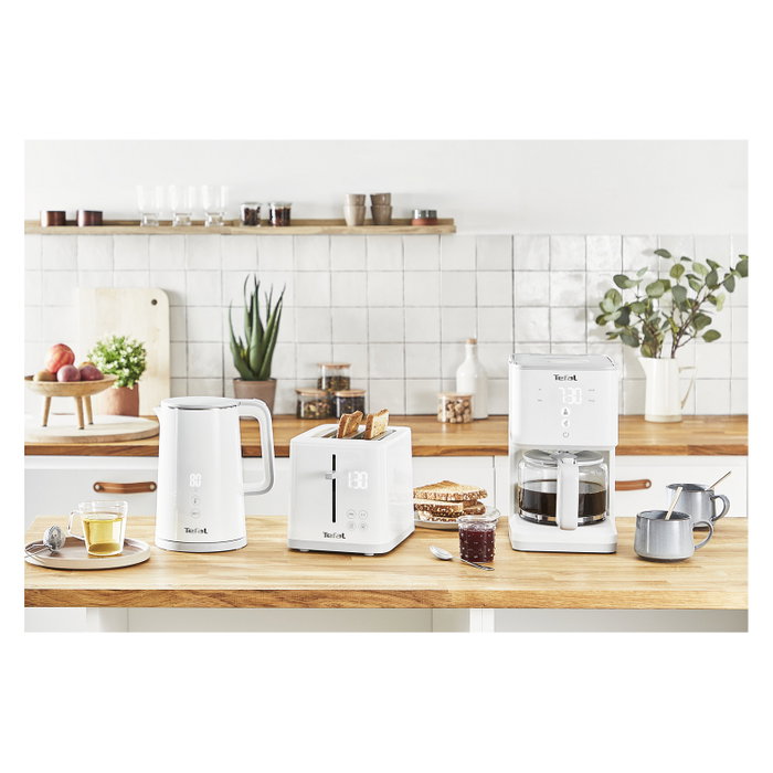 Tefal Sense KO6931 Hervidor Eléctrico 1,5 L Blanco/Acero Inoxidable