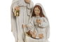 DKD Home Decor Nacimiento Navidad Tradicional Blanco Dorado Resina 11.5 x 26 x 16 cm (2 Unidades)