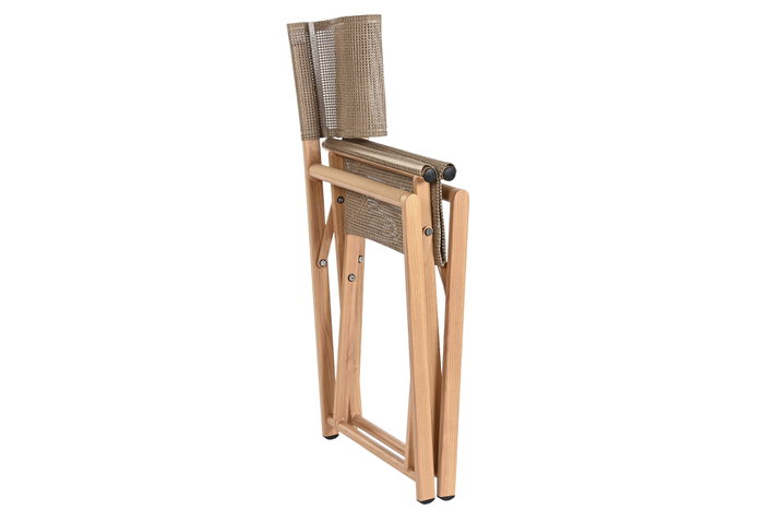 DKD Home Decor Silla Terraza Y Jardin Natural 49 x 86 x 56 cm (2 Unidades)