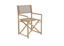 DKD Home Decor Silla Terraza Y Jardin Natural 49 x 86 x 56 cm (2 Unidades)