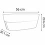 Eda Jardinera Cavaliere Osaka 19,5 L - Gris antracita