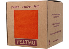 Felthu Fieltro de lana naranja fuerte 100gr Aprox