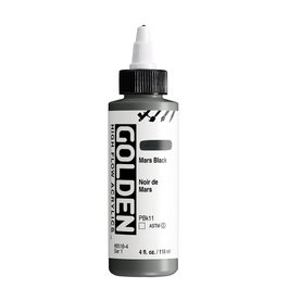 Golden High Flow Acrílico Negro De Marte 118 ml