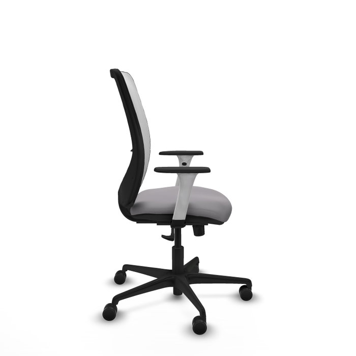 PIQUERAS Y CRESPO Silla de oficina Zulema con mecanismo Sincro, Gris y Blanco PIQUERAS Y CRESPO Silla de oficina Zulema con mecanismo Sincro, Gris y Blanco