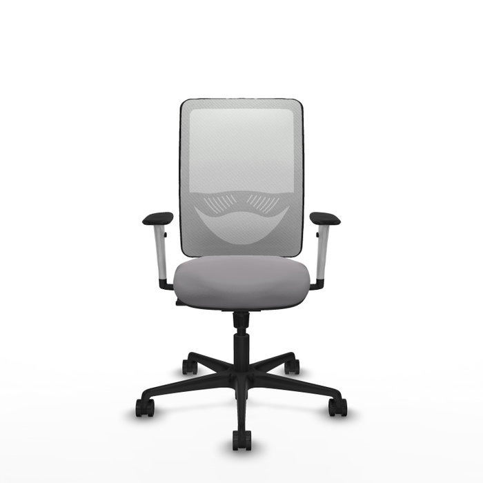 PIQUERAS Y CRESPO Silla de oficina Zulema con mecanismo Sincro, Gris y Blanco PIQUERAS Y CRESPO Silla de oficina Zulema con mecanismo Sincro, Gris y Blanco