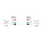 DeLOCK 80523 Cable para sensor/actuador M12 1 m negro