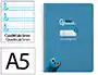Liderpapel Cuaderno espiral A5 Pautaguía Tapa Dura 80 Hojas 90 gr Cuadro Pautado 5mm Color Azul