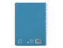 Liderpapel Cuaderno espiral A5 Pautaguía Tapa Dura 80 Hojas 90 gr Cuadro Pautado 5mm Color Azul