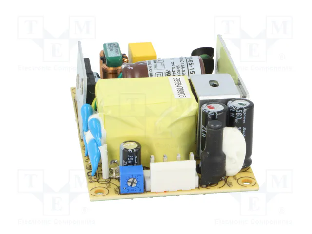 MEAN WELL RPS-65-15 Alimentador de impulso abierto 65,1W 15VDC