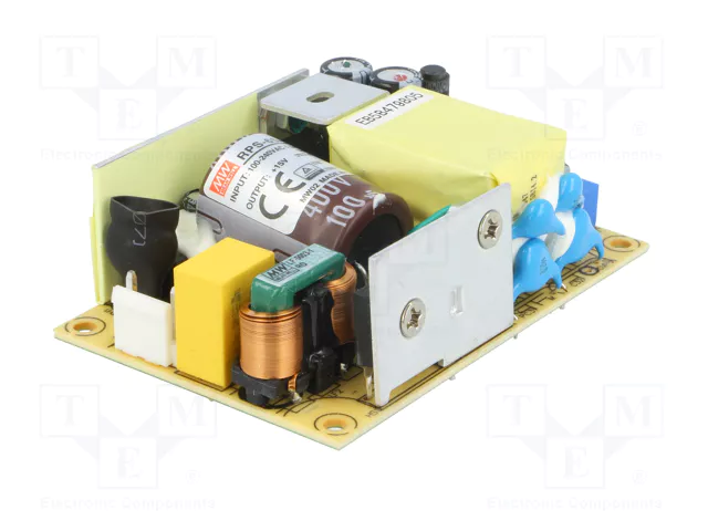 MEAN WELL RPS-65-15 Alimentador de impulso abierto 65,1W 15VDC