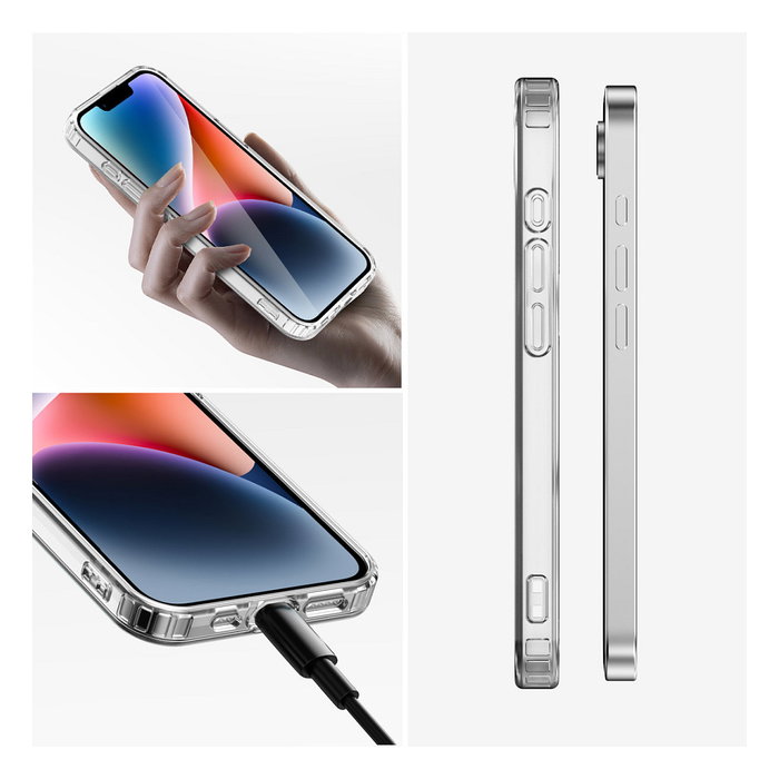 4smarts 541358 Protector de Pantalla y Trasera Premium 360 para iPhone SE (4.Gen.) - Transparente, Resistente a Golpes y Rayones, Dureza 9H, Vidrio Templado y TPU