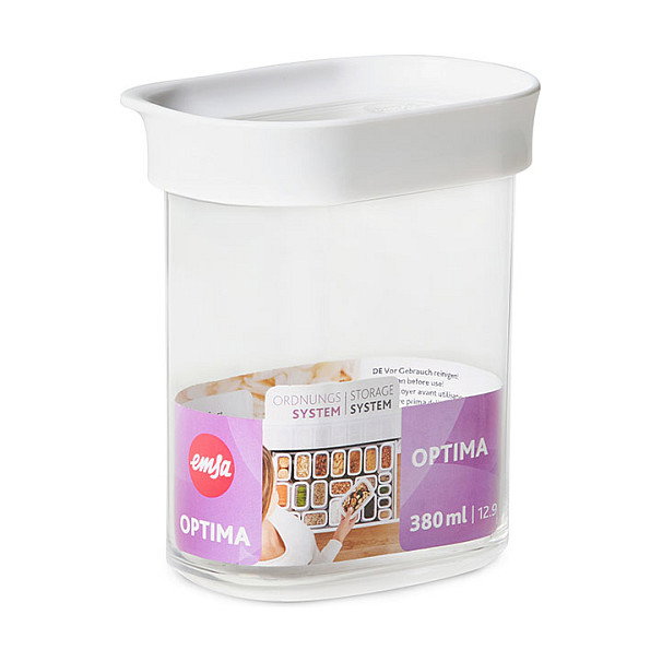 Emsa Vorratsdose OPTIMA 0.38 l transparente/blanco