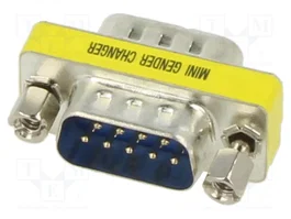 GOOBAY Adaptador D-Sub 9pin enchufe, ambos lados, conexión 1:1